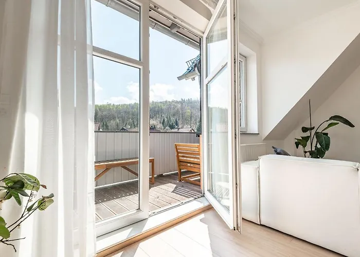 Premium - Ausblick - Kamin - Balkon - Smart Tv - Kaffeevollautomat Apartment Wernigerode